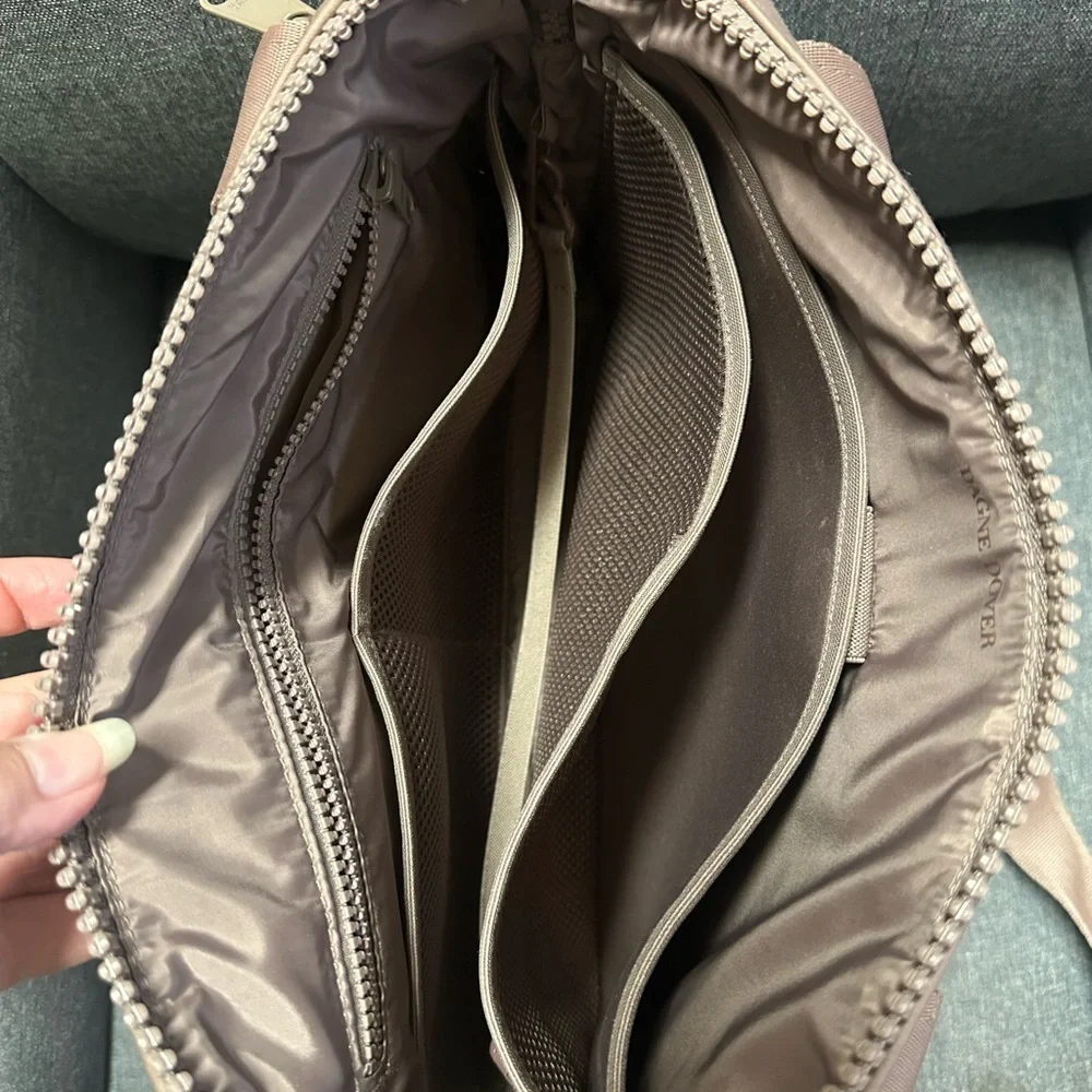 Dagne Dover Large Ryan Neoprene Laptop Bag In Dune